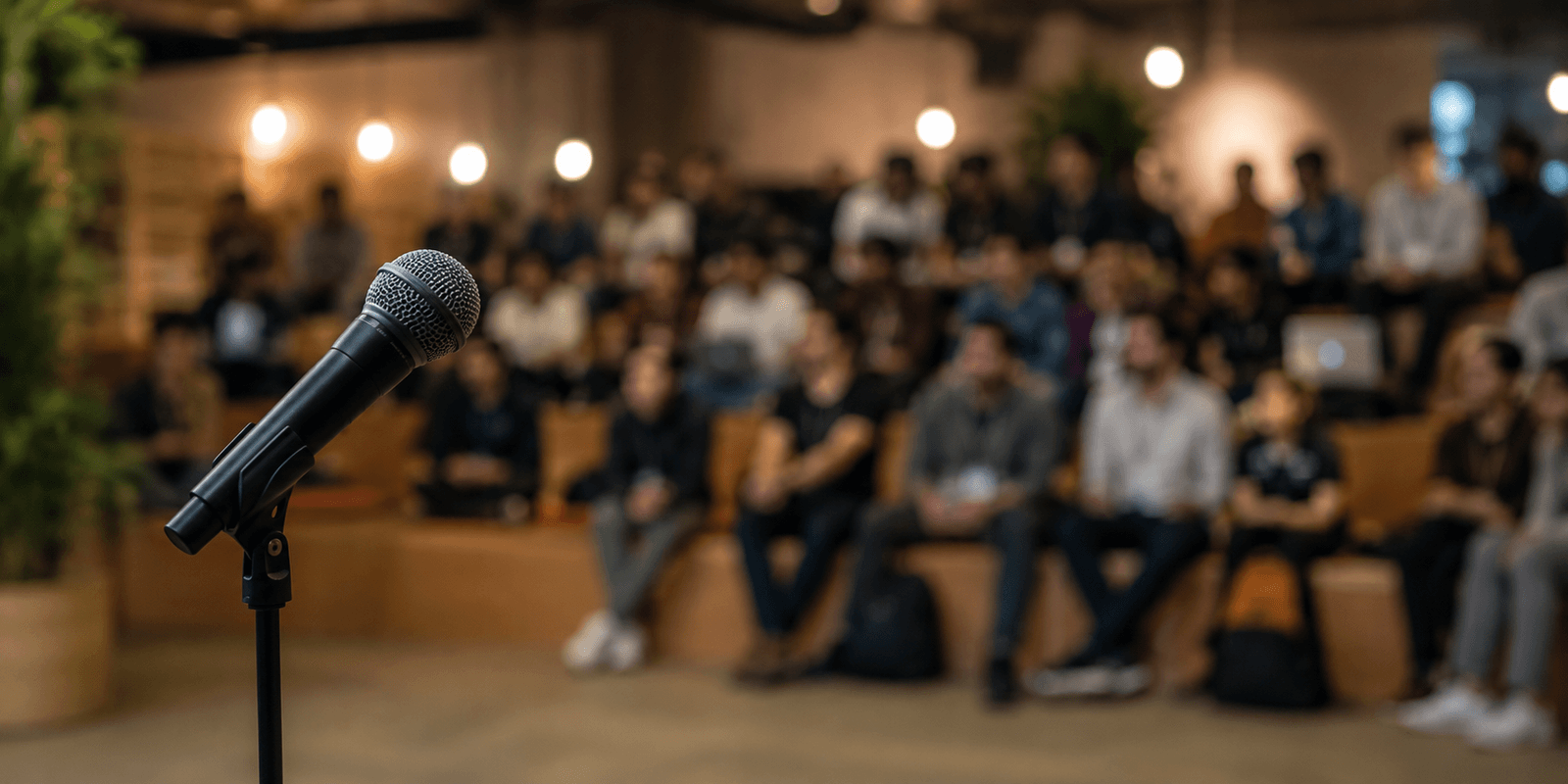The Builder's Mic — an open-mic stage for the AWS community